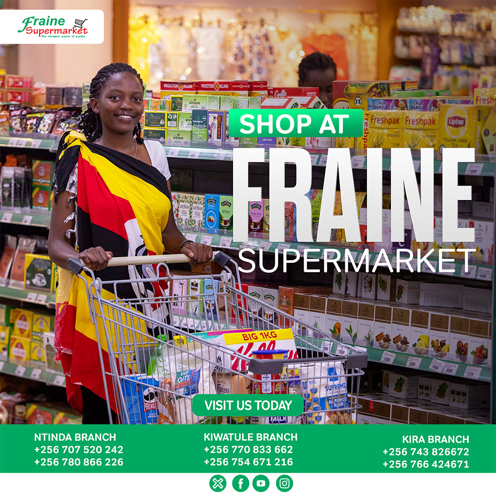 Graphic Design for Fraine Supermarket for Social Media in Uganda.